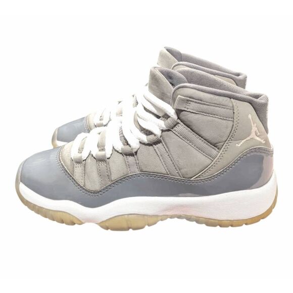 NIKE Air Jordan 11 Retro GS 'Cool Grey' Sneakers Size 4Y - Picture 3 of 10